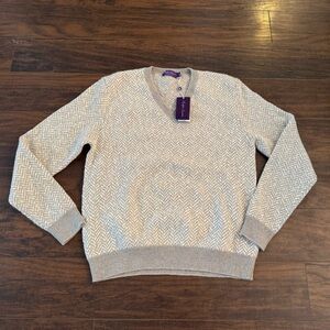 Ralph Lauren Purple Label sz XL sweater 100% cashmere